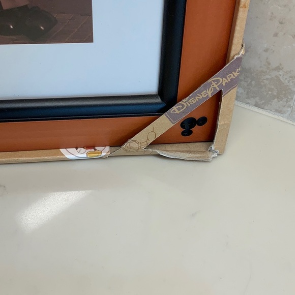 Disney 8x10 Wood Picture Frame Mickey Mouse Head Accents Red-ish-brown and Black - Picture 6 of 6